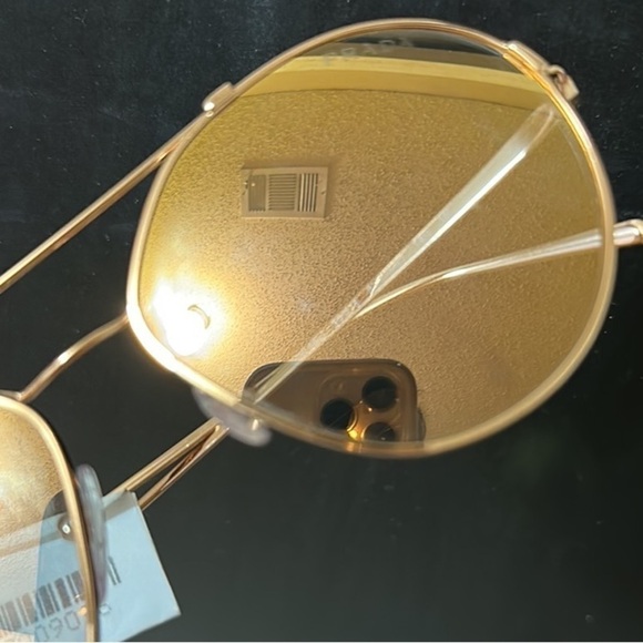 PRADA Rose Gold Round Aviator lightly tint sunglasses indoor/Outdoor unisex NWT - Picture 16 of 16